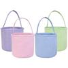 New Checkered Easter Handheld Basket With 4 Colors Egg Decorations Rabbit Storage Basket Handheld Bucket Holiday Gift Storage Supplies Ya465