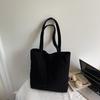 Large Capacity Tote Bag Women's Solid Color Shoulder Bag