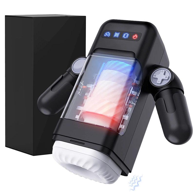 Automatic Male Masturbator Cup 10 Thrusting&Vibration Modes Heating Function with Phone Holder Stroker Adult Sex Toys For Men