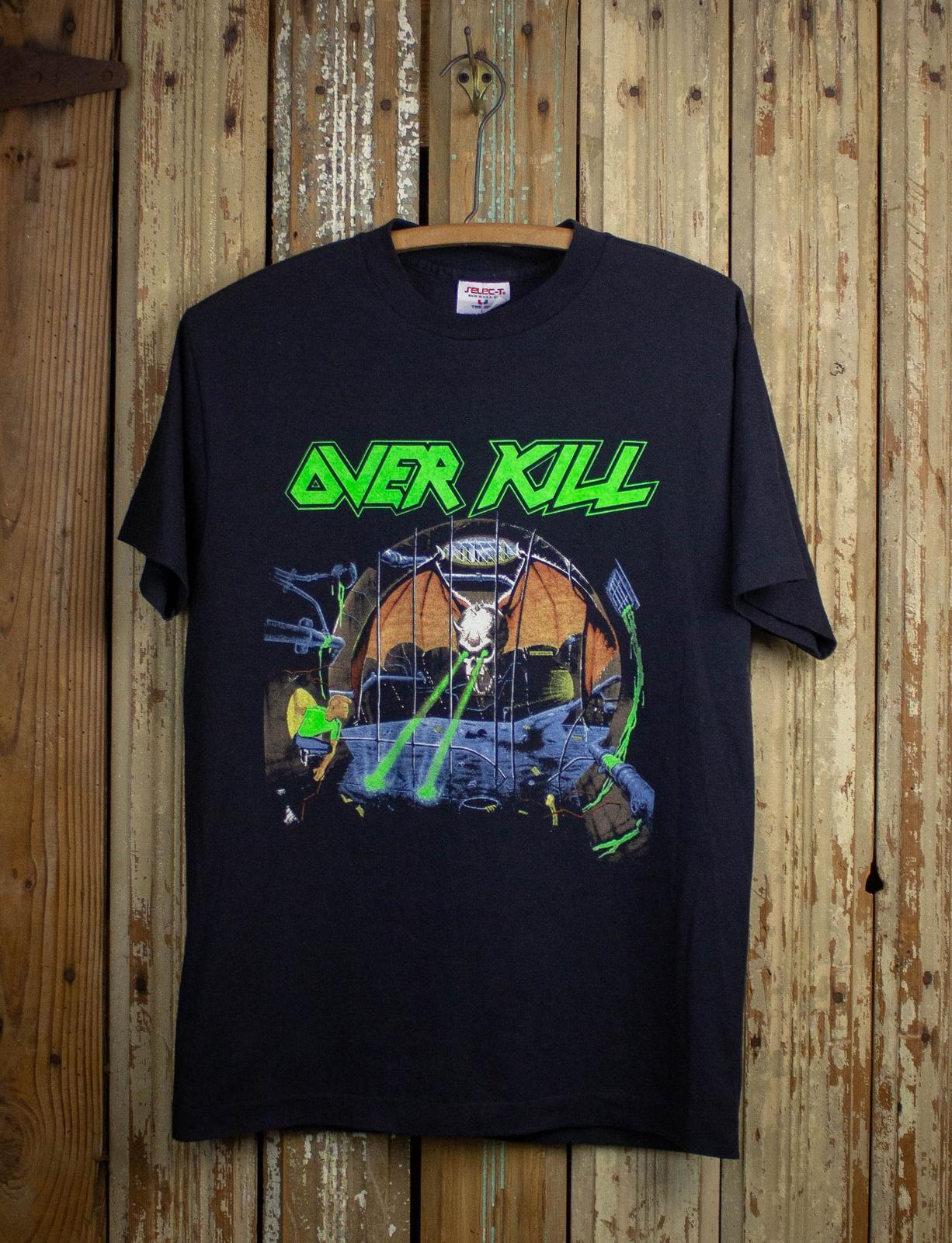 Over Kill Under The Influence Tour Concert 1988 Black Cotton Tshirt S5XL KH6309 S