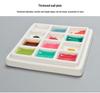 Shimingke 12-Grid Ceramic Palette with Lid - Easy To Clean for Oil and Watercolor Painting