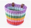 Children's Retro Rattan Bike Basket with Bell, Stickers, and Handlebar Tassels - Bicycle Accessories