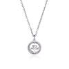 Collana Albero della Vita per Donna Acciaio Inossidabile Oro Zircone Trasparente Ciondolo Rotondo Catene per Collo Lusso Regalo di Matrimonio