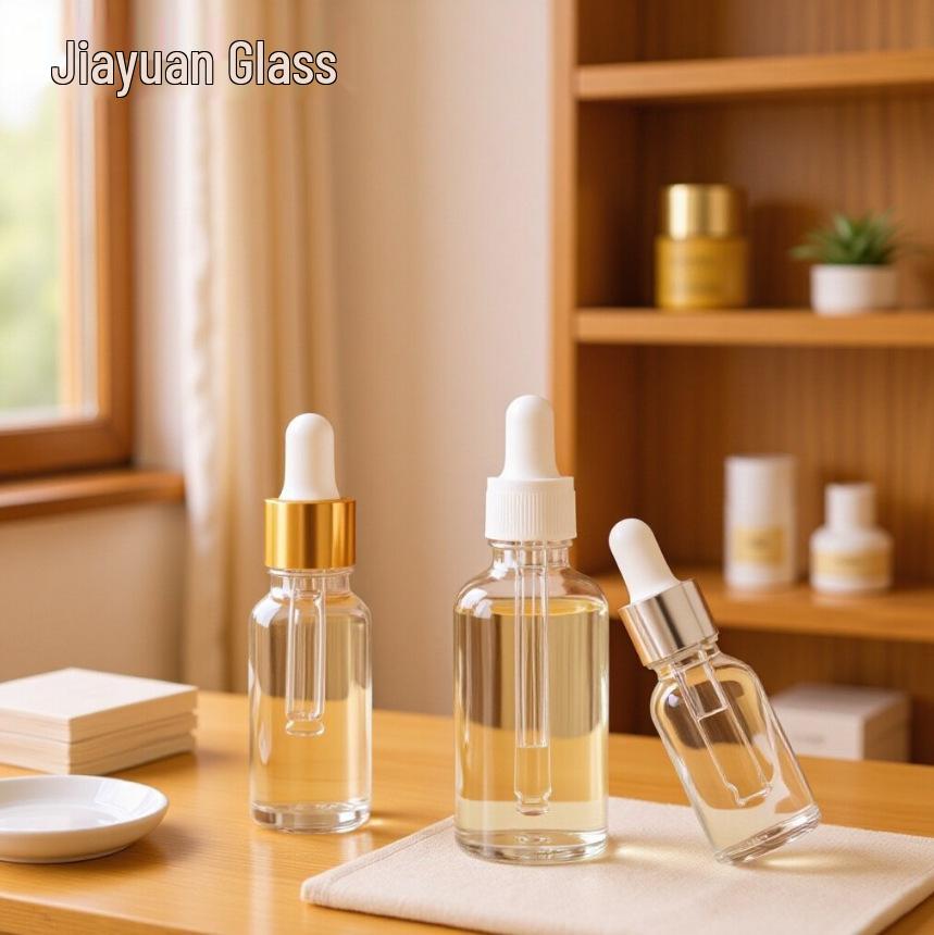 Transparente Tropfflaschen aus Kunststoff und Glas für ätherische Öle – Größen 30 ml und 50 ml erhältlich