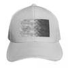 Grayscale Triangle Geometric Squares Pattern Baseball Cap Casual Daily Wear Quick Dry Performance Cotton Twill Breathable
