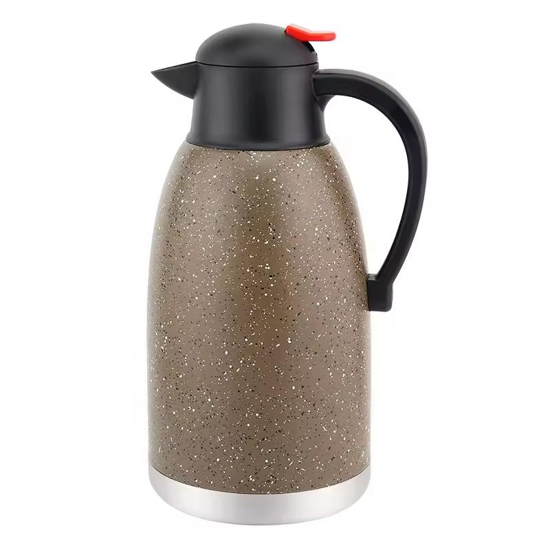 Stainless Steel Double Wall Vacuum Hot Water Kettle Insulated Thermal Tea Coffee Pot for Outdoor Camping
