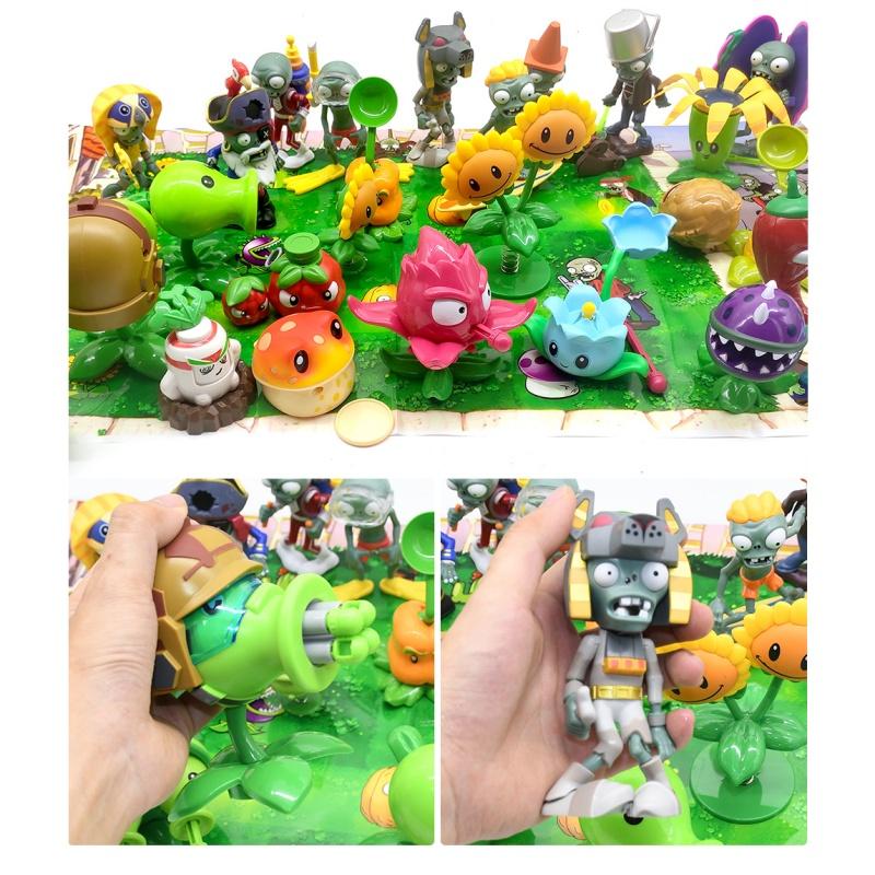 Pflanze vs.. Zombies Spielzeug Fußball Maschinengewehr Erbsenschießer Kornblume Zubehörpaket Tasche