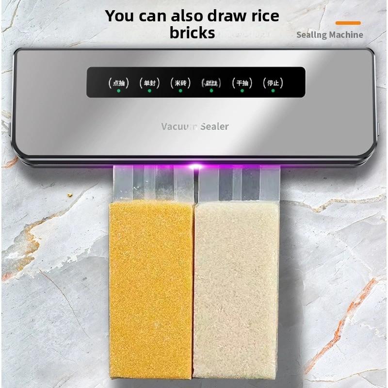 Selladora al vacío para alimentos máquina de sellado de bolsas para cocina doméstica portátil