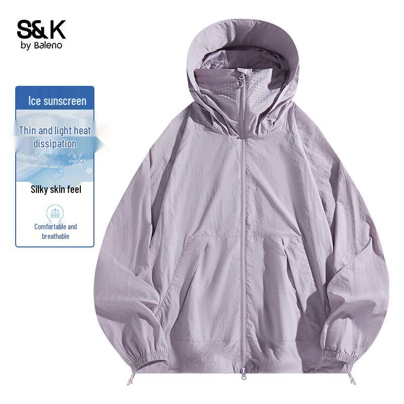 Baleno S&K Men's UPF50+ Sun Protection Hooded Jacket