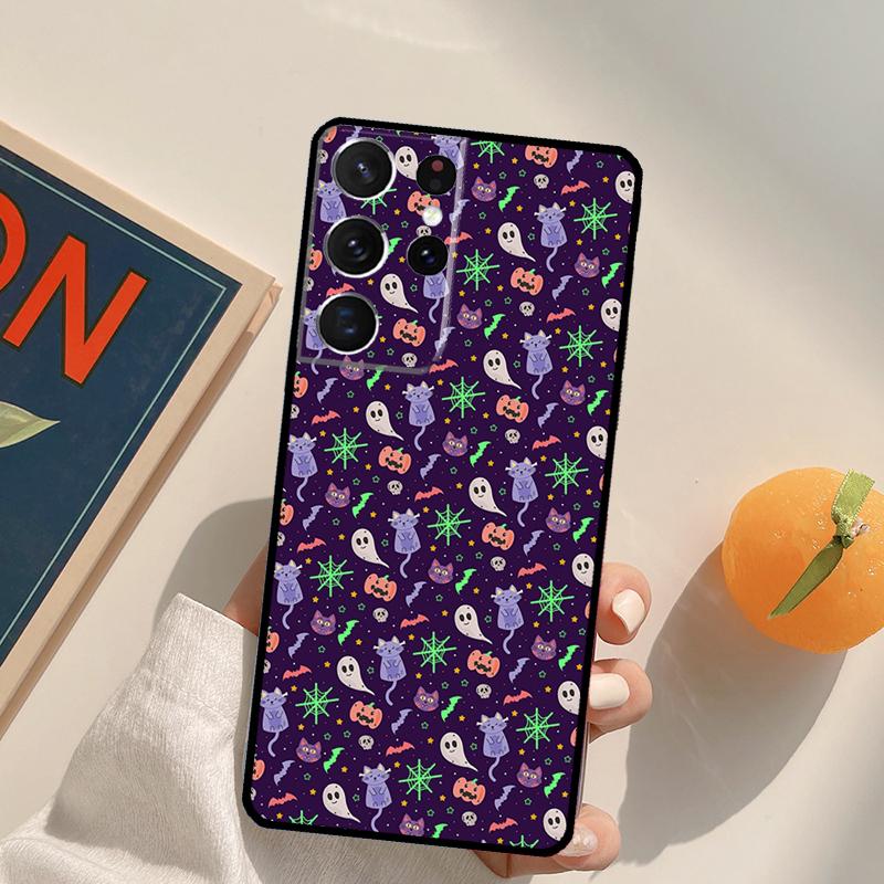 Halloween Aesthetic Phone Case For Samsung Galaxy S24 S25 S26 Ultra S20 S21 S22 S23 Plus S10 S25 FE Back Cover