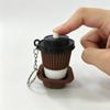 Anti-Stress Ice Cream Cone Keychain 1Pcs Soft Calming Finger Button Fidget Toy for Office Workers Anxiety Relief