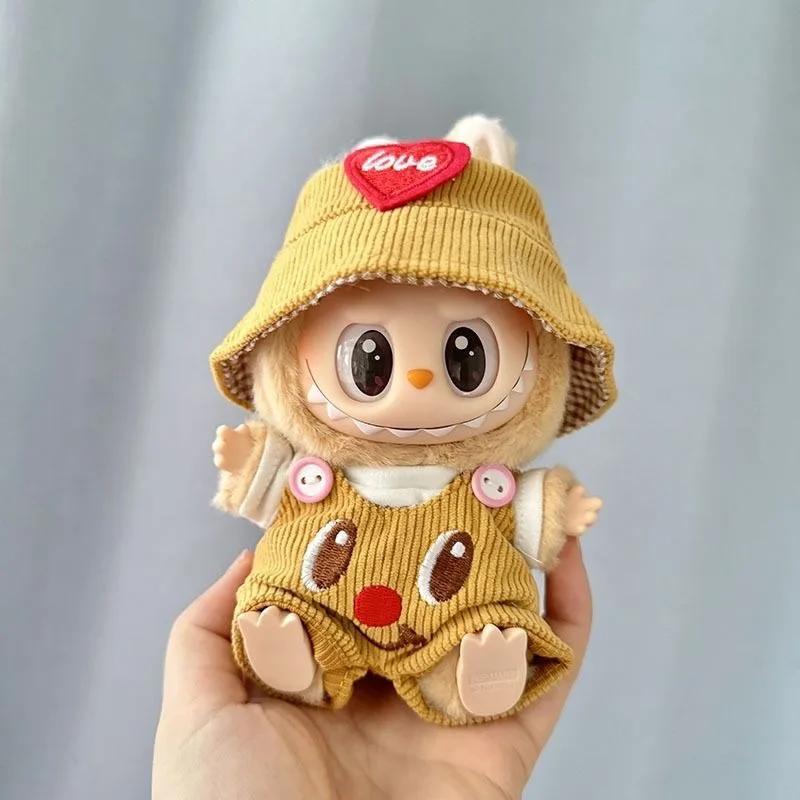 Mini Plush Doll'S Clothes Outfit Accessories For Korea Kpop Exo Labubu V1 V2 Idol Dolls Pit Strip Climbing Suit Clothing Gift