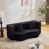 Sofá grande de dupla finalidade, sofá-cama futon totalmente comprimido, sem montagem, dobrável, de chão, sala de estar, quarto de hóspedes, quarto, preto