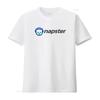 Napster White  T Shirt Sizes S XL vintage Washed designer clothes Soft homme Versatile Stretched Top For Everyday Wear Casual