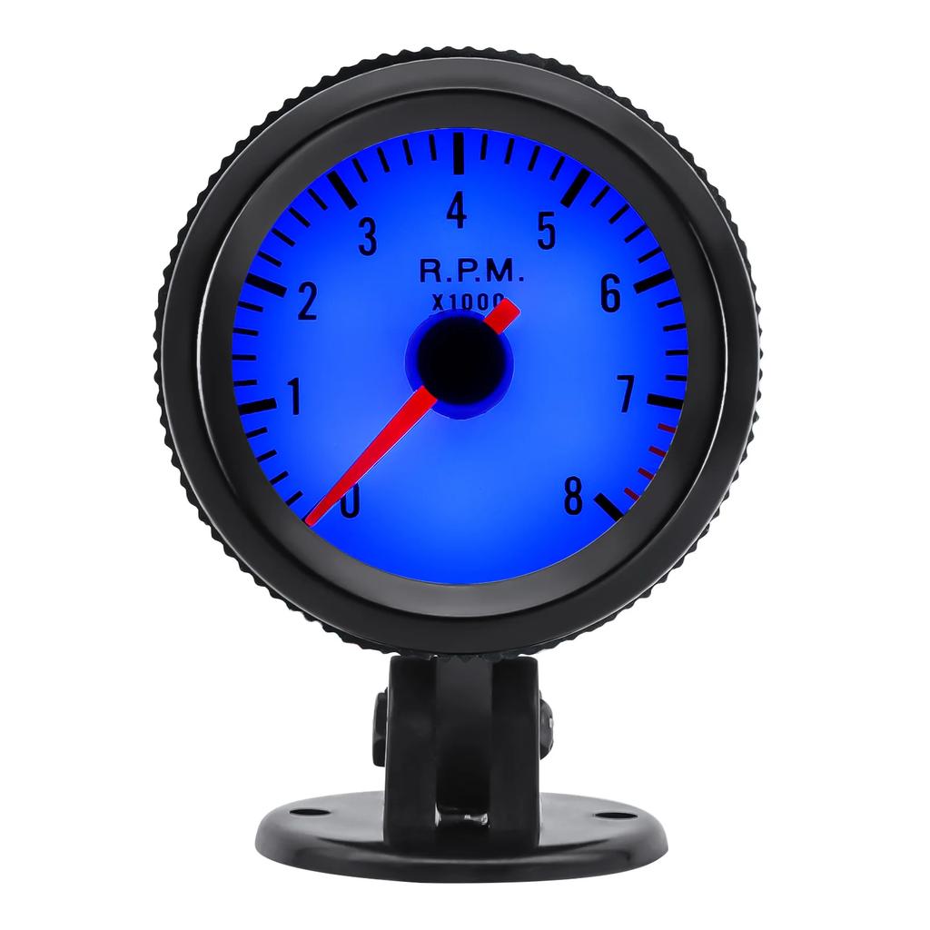 52mm 0-8000 PRM Car Tachometer Gauge for 1~8 Cylinder Gasoline Car Tacho RPM Meter Car Accessories Car Meter Rpm Gauge Gauges