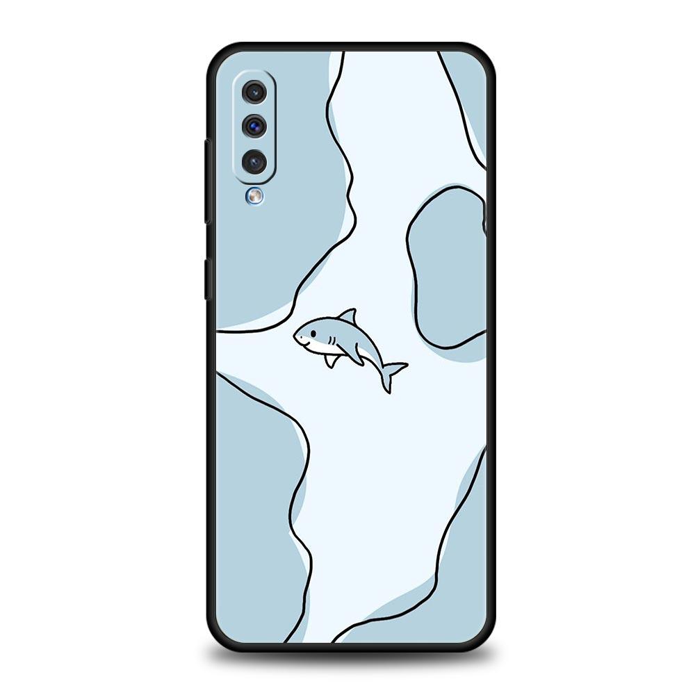 

Чехол для телефона с рисунком акул на морскую тематику для Samsung Galaxy A56 A36 A26 A16 A34 A24 A42 A22 A20 A12 A40 A30 A10 5G Мягкий ТПУ Чехол-Оболочка Samsung A24 4G