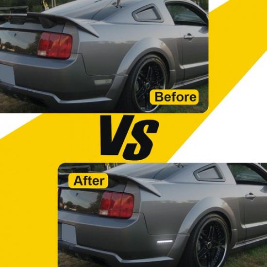 2PCS Rear Side Fender Marker Blinker White LED Lamp For 05-09 Ford Mustang EOA