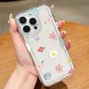 Floral Flower Print Clear Phone Case For Samsung Galaxy S25 Ultra S24 S23 S22 Plus S21 FE A55 A35 A15 A34 A54 A33 A53 A52 Cover