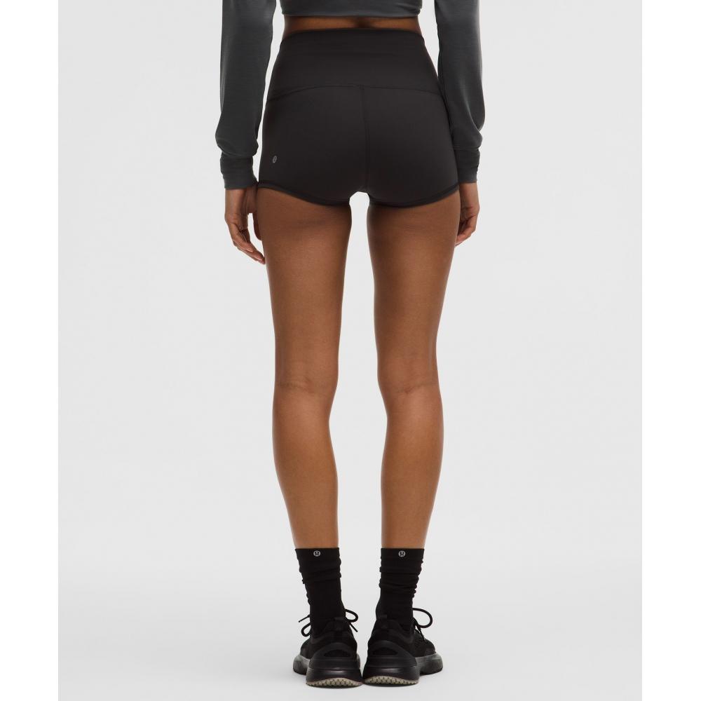 Lullulemon Wonder Train High-Rise Shorts 2-Inch Blk