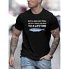 European Sizes Men'S Casual Crew Neck T-Shirt with Alphabet Print, Slight Stretch, Regular Fit, Summer Light Tops