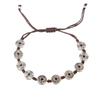 Handwoven bracelet retro silver copper coin small fish bracelet niche hand rope accessories women