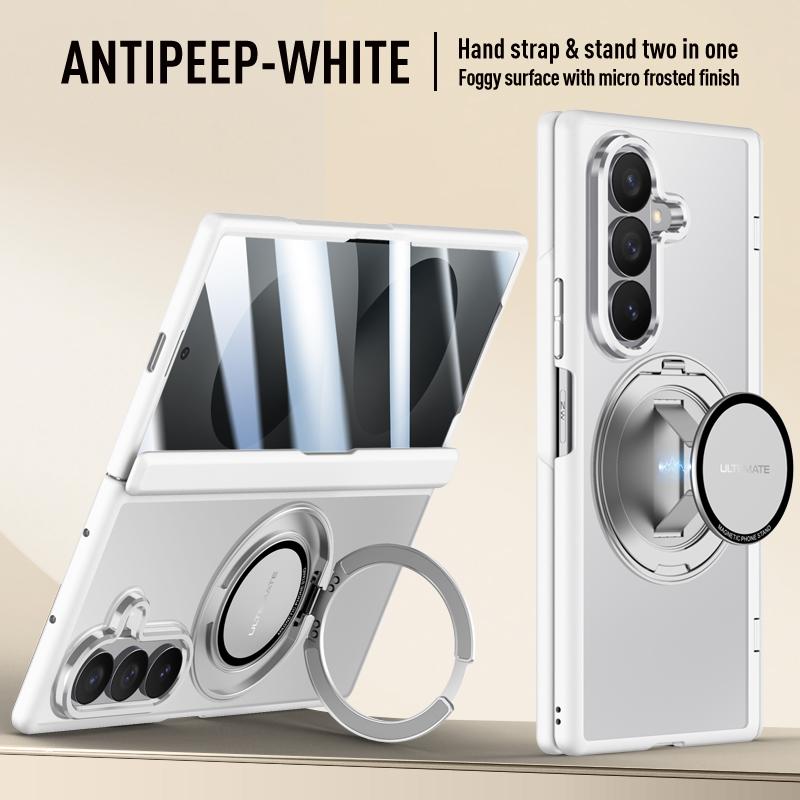 Matný matný kryt pro Samsung Galaxy Z Fold8 Ultra/Fold 8 Ultra/360° otočný magnetický držák Řemínek na ruku S krytem na skleněnou obrazovku