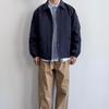 Men's Japanese Retro Turn-Down Collar Jacket - Solid Color, Casual Loose Fit for Spring and Autumn