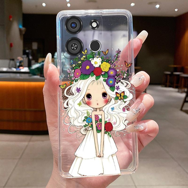 Casing For itel A05S A663LC Luxury Dragon Cute Cool Boys Girls Soft silicone Phone Case Back Cover Transparent TPU Bumper Shell