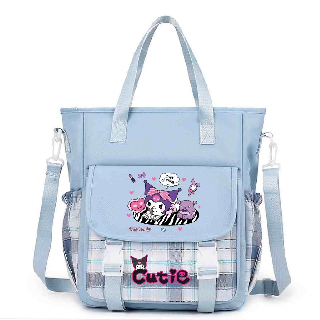 Crossbody Bag Student Class Book Holder Extra Large Bag Shoulder Make-Up Bag Cute Cartoon Printed Crossbody Bag