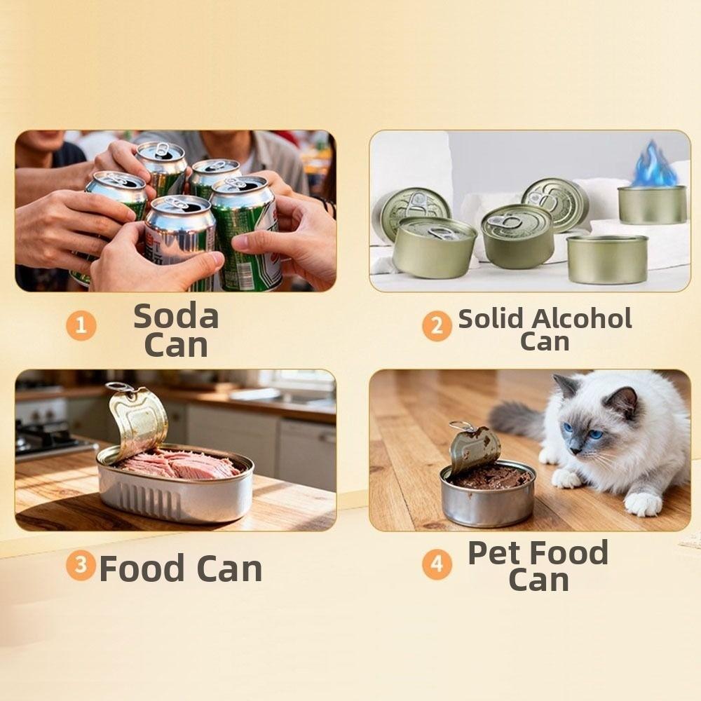 Always on And Off Beverage Can Opener and Protective Lid Small Sealer  For Parties Barbecu&beach