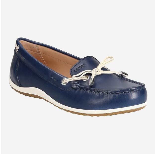 Женские слипоны Geox Vega moc d92dnb043bc blue