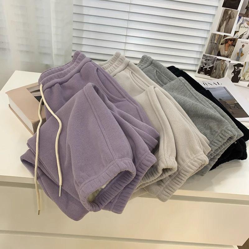 Women's Plus Size Fleece-Lined Casual Harem Sweatpants - Autumn/Winter 2025, Warm & Slimming.