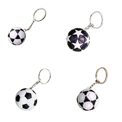 European Styles Football Sturdy Imitation Leather Keychain Souvenir Pendant Decoration for Fan and Collectors Wear