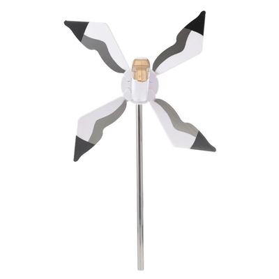 Weatherproof Seagull Windmill Stable Decorative Bird Wind Spinners Plastic Fade Resistant Bird Shape Windmill Spinners