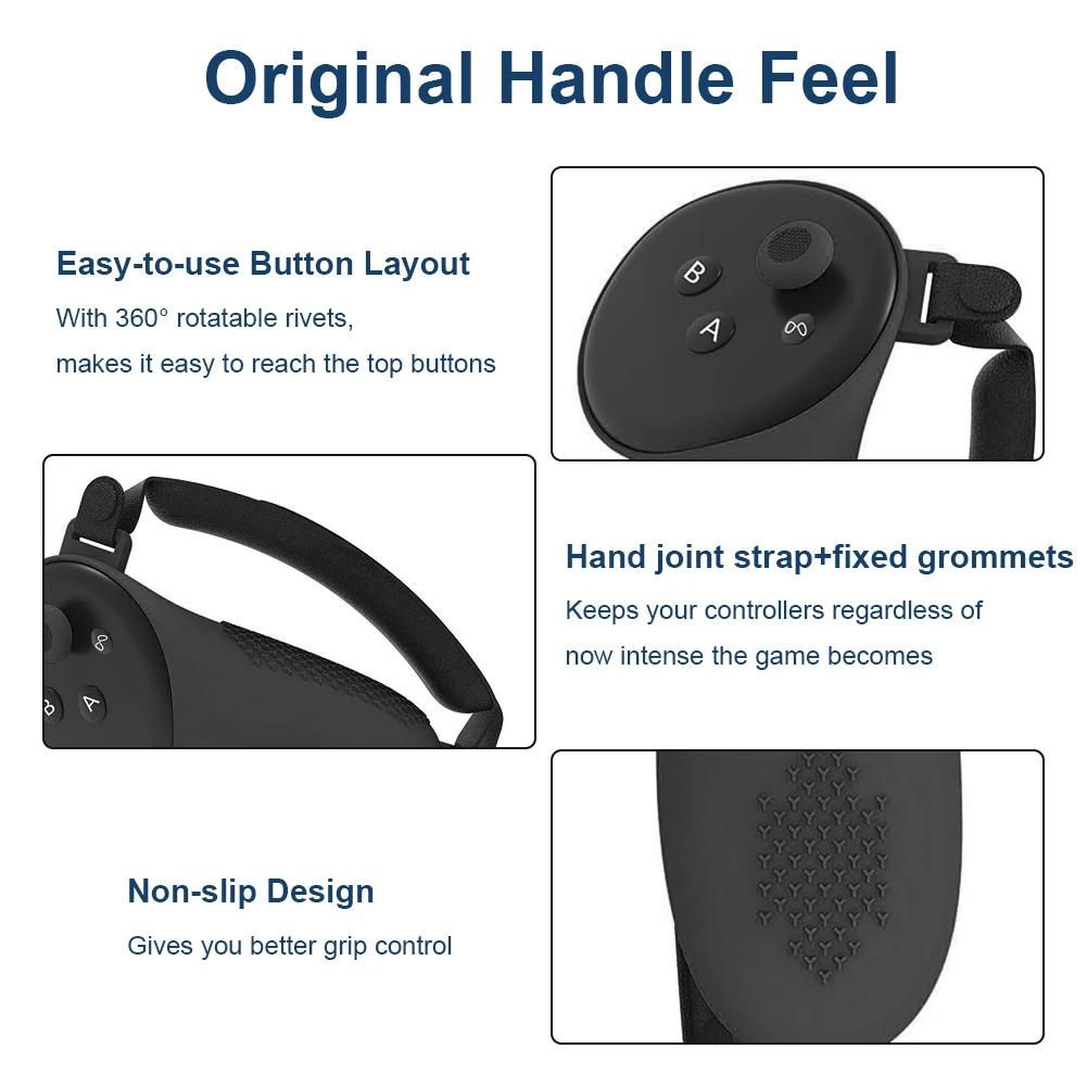 For Meta Quest 3 Accessories Silicone Protective Cover Shell Case VR Headset Head Face Cover Eye Pad VR Bag For Oculus Quest 3
