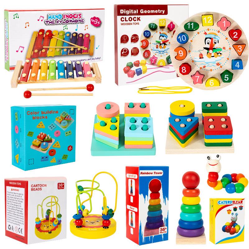 Montessori Holzxylophon Musikset für Kinder - 8-Ton Lernspielzeug für Mädchen & Jungen