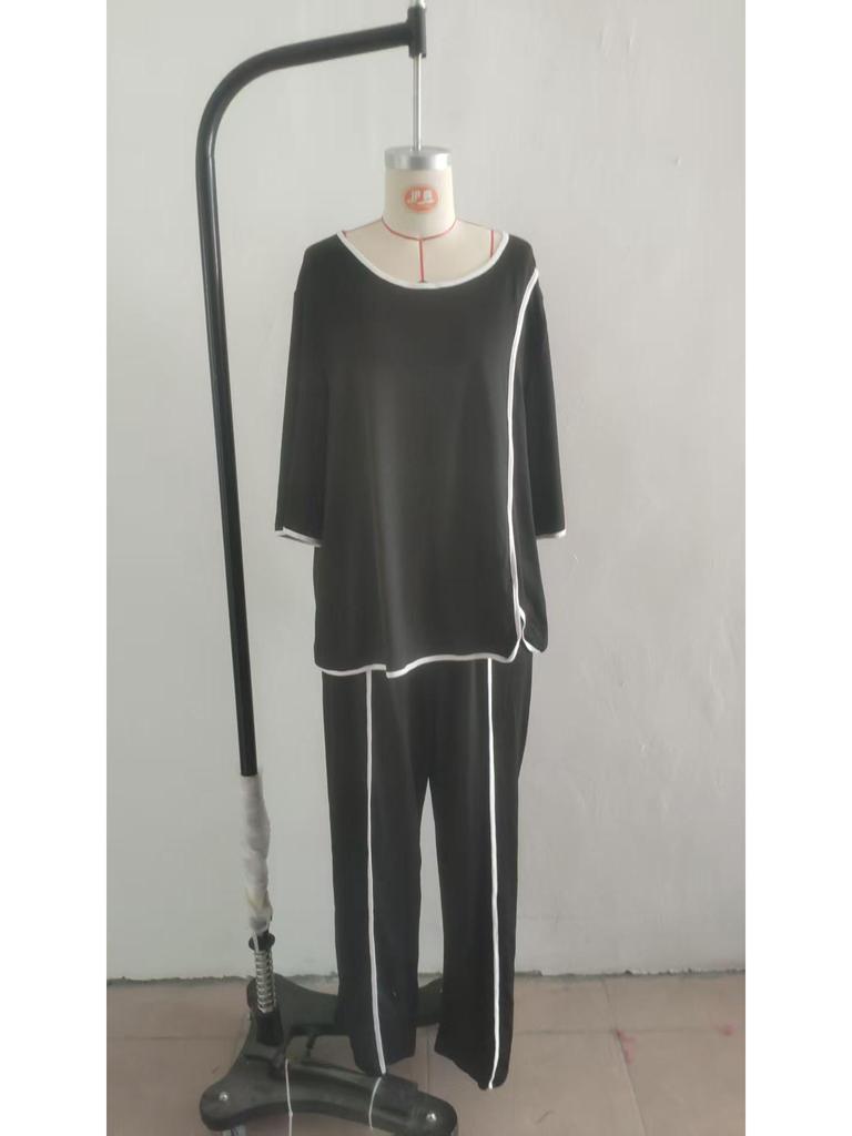 2026 European American Spring/Summer Knit Color Block Tubular Craft Set - Korean Casual Style