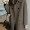 New Korean-Style Wool Coat for Petite Women: Plus Size, Age-Reducing, Thick, Loose Fit, Perfect for Autumn and Winter.