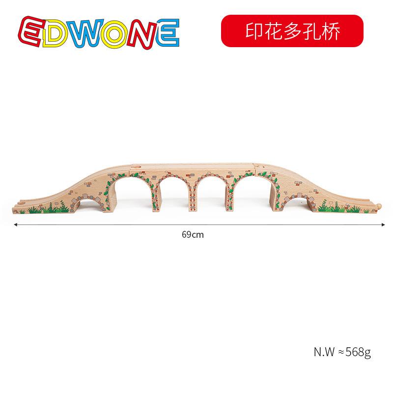 Turm Zugstreckenzubehör Spielszene Dekoration Bahnhof Brücke Tunnel Hochbaugleis Spielzeug für mit Zug Holz