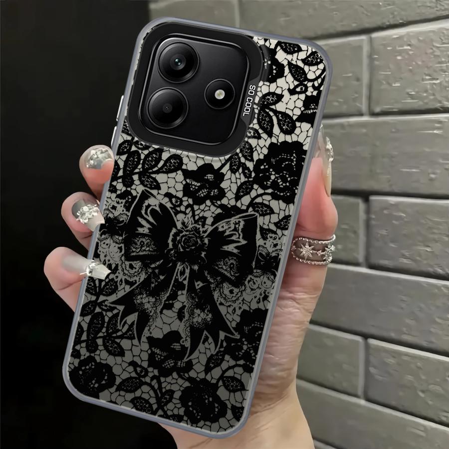 Black Lace Cool Case for Xiaomi Mi 13T 11 Lite 12T Pro Back Phone Cover