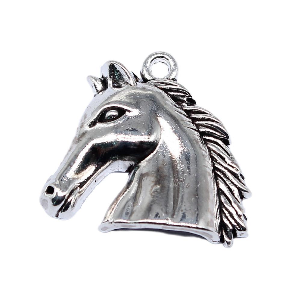 Antique Horse Pendants Metal Animal Charms For DIY Jewelry Handmade Craft Supplies