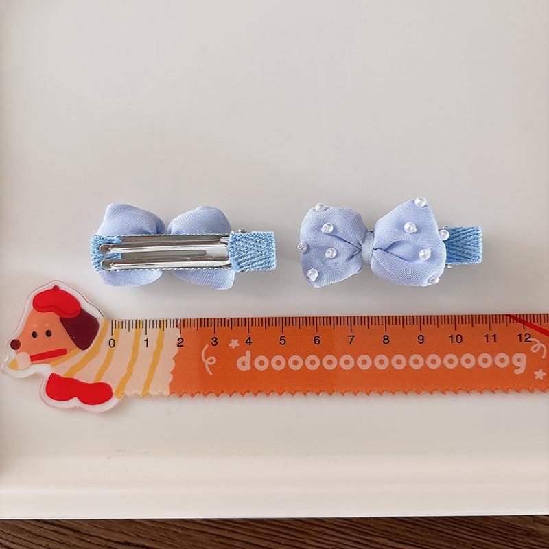 Korean Style Sweet Candy Color Bead Hair Clips for Kids Girls Half Clip Side Barrette Cute Versatile Children Hair Accessories