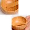 Bamboo Wood Mask Bowl Sleek Bamboo Spatula Spoon Spoon Cosmetic Mixing Tools  Cosmetic Mixing