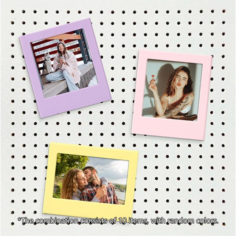 10Pcs Magnetic Photo Frame Display Holder Magnetic Attachment Home Decoration Interchangeable Panel Replacement