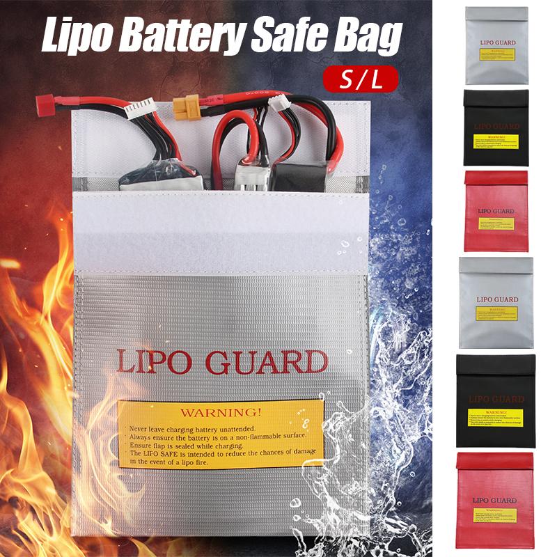 High Quality Fireproof Waterproof Rc Lipo Battery Safety Storage Bag Charge Sack Silver Red Black Car Household Package