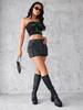 2025 Retro Elastic Slim Fit Women's Denim Workwear Skirt