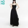 NOMe Elegant Slim-Fit A-line Strap Long Dress