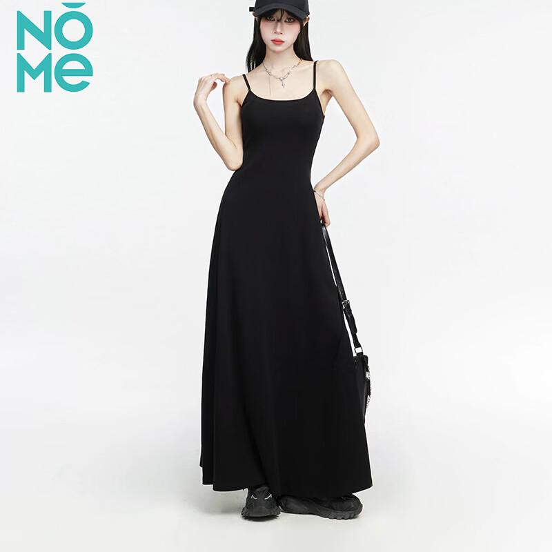 NOMe Elegant Slim-Fit A-line Strap Long Dress