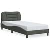 VidaXL Cadre de Lit avec Tête de Lit, Lit Rembourré, Sommier à Lattes, Lit Simple, Lit Adulte de Chambre à Coucher 3207738