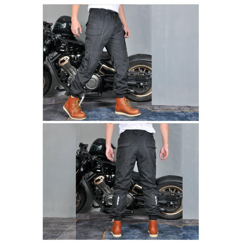 New product Motorcycle winter riding pants, waterproof, piled, thickened, windproof, high-waisted leggings, locomotive anti-drop pants for men